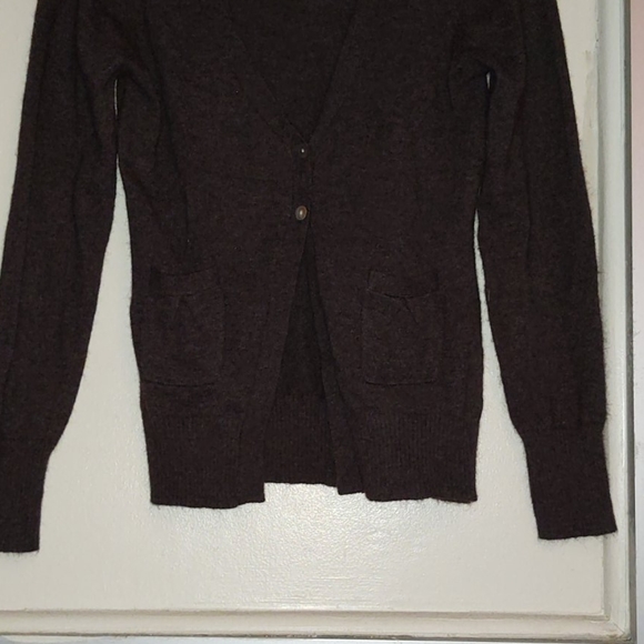 Brown cashmere blend cardigan - Picture 2 of 7